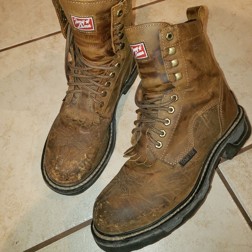 Tony Lama Steel Toe Work Boots